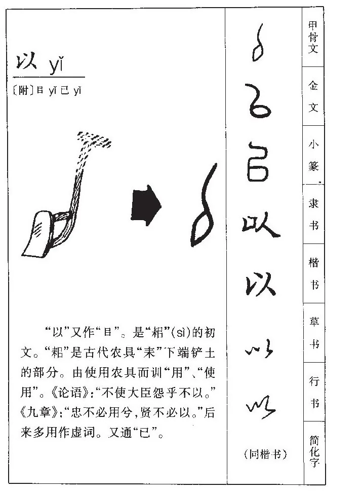 「以」字源流